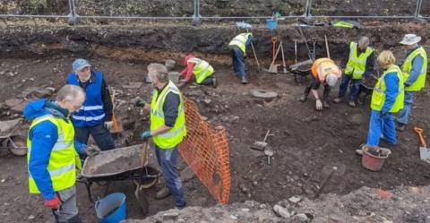 Digging at the site