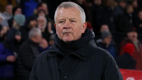 Sheffield United manager Chris Wilder during the 2-1 defeat at home to Middlesbrough
