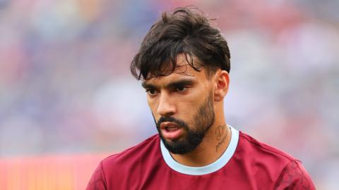 West Ham midfielder Lucas Paqueta
