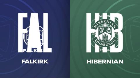 Falkirk and Hibernian badges