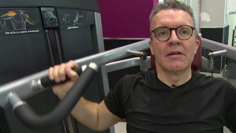 Tom Watson lifting weights