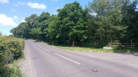 Scene of crash that killed Jack Morrow on the Banbridge Road in Rathfriland