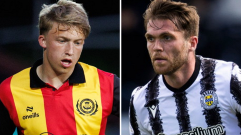 Partick Thistle midfielder Ben Stanway and St Mirren defender Marcus Fraser