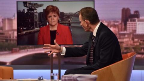 Nicola Sturgeon with Andrew Marr