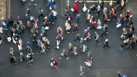 pedestrians in street