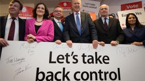 Michael Gove and other prominent Leave campaigners