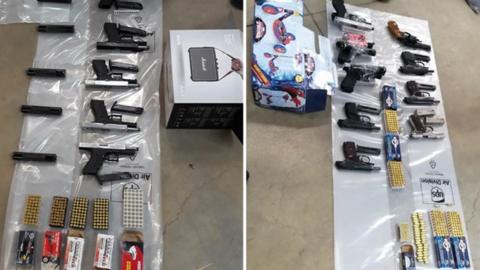 Guns seized by NCA