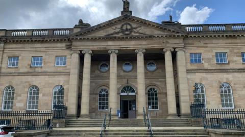 An image of the front of York Crown Court 