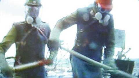 People cleaning up Chernobyl