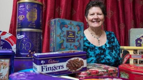 Gill Cocks from Gloucestershire and her Cadbury collection