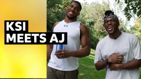 KSI meets Anthony Joshua