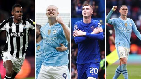 A selection of the Premier League player of the season nominees