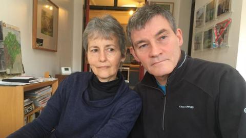 Sue Unwin and her husband John