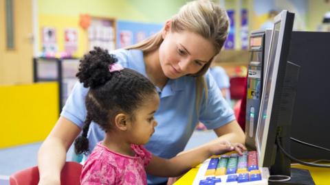 Computer in nursery