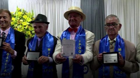 Sao Paulo's elderly men take to the catwalk