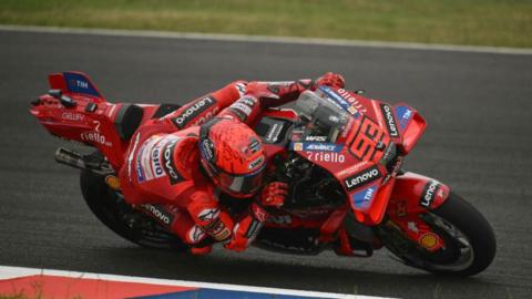 Marc Marquez in action at the Argentina Grand Prix