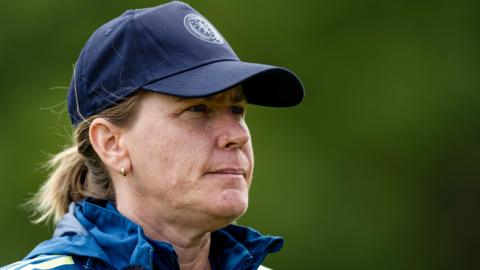Melissa Andreatta during a Scotland Women's National Team training session at the Oriam