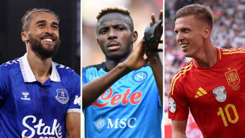 Dominic Calvert-Lewin, Victor Osimhen and Dani Olmo