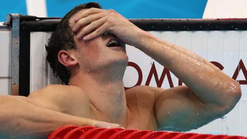 Michael Jamieson after his silver medal swim at London 2012