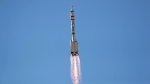 Rocket carrying the Shenzhou-12 spacecraft and three astronauts takes off from Jiuquan Satellite Launch Center