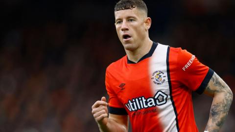 Ross Barkley in action for Luton Town