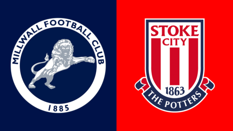 Millwall and Stoke City club badges