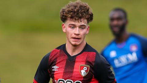 Defender Brooklyn Genesini playing for Bournemouth's under-21 side in 2021