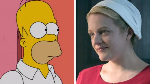 ˿r Simpson and Elisabeth Moss in The Handmaid's Tale