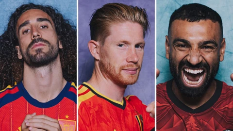Marc Cucarella, Kevin de Bruyne, Mo Salah