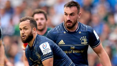 Leinster's Jamison Gibson-Park and Ronan Kelleher