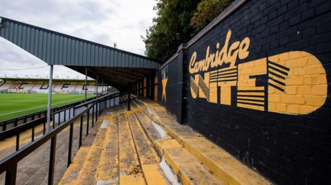 Cledara Abbey Stadium, home of Cambridge United