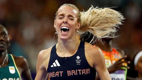 Great Britain's Keely Hodgkinson wins 800m final at 2024 Paris Olympic Games