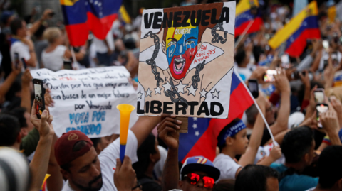 Opposition rally in Caracas