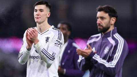 Benjamin Sesko and Bruno Fernandes