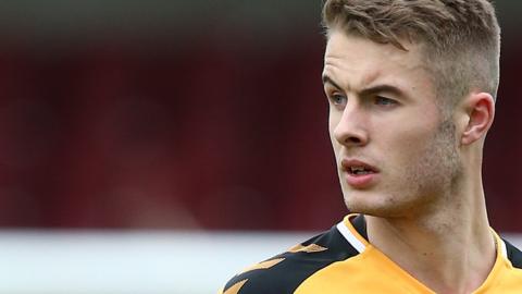 Andy Dallas in action for Cambridge United