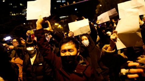 Vigil, Beijing, 27 Nov 2022