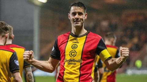 Partick Thistle striker Brian Graham scored twice at Firhill