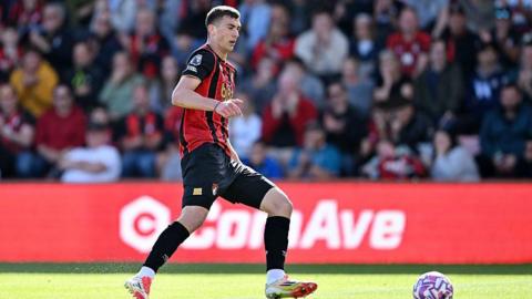 Veljko Milosavljevic in action for Bournemouth
