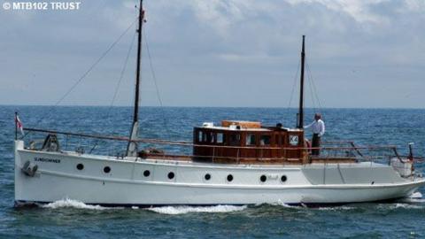 The Sundowner yacht on the sea.