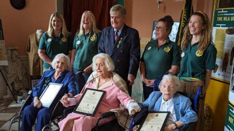 Suffolk's Land Girls at The Suffolk Women's Land Army Memorial Trust's fundraising event on Sunday