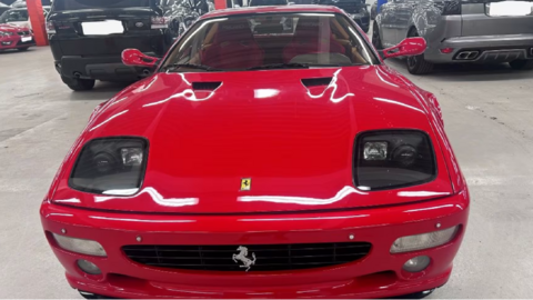 Red Ferrari F512M stolen