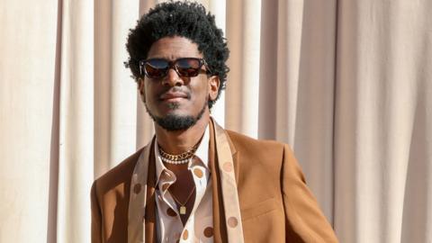 Labrinth attends the Saint Laurent Menswear Spring/Summer 2026 show as part of Paris Fashion Week on June 24, 2025 in Paris, France.