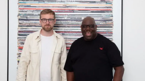 Mark Vessey (left) and Carl Cox together