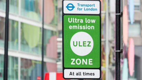 Ultra Low Emission Zone sign