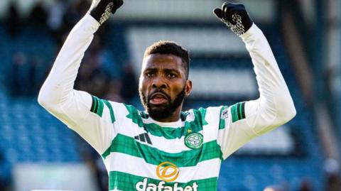 Iheanacho celebrates