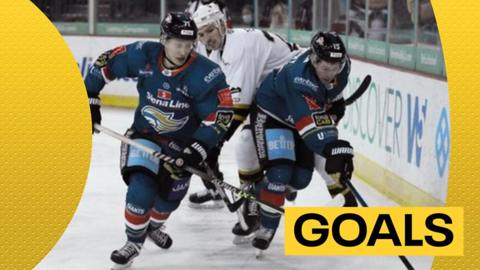 Belfast Giants in action against Nottingham Panthers