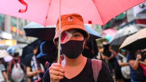 Women protester