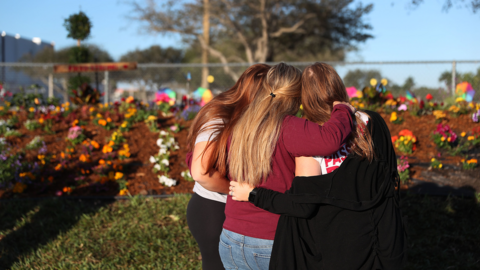 People mourn after Parkland shooting