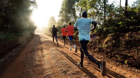 Runners in Kaptagat in Kenya