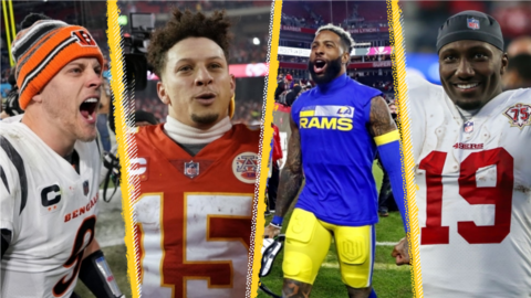 Joe Burrow, Patrick Mahomes, Odell Beckham Jr and Deebo Samuel